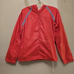 Vintage 1980's Pace Setter Retro Colored Ripstop Nylon Windbreaker | Size Medium